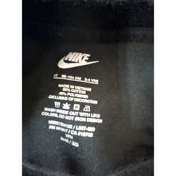 Nike Girls Tee Boxy Black/Pink Size 3-4 - Picture 5 of 5